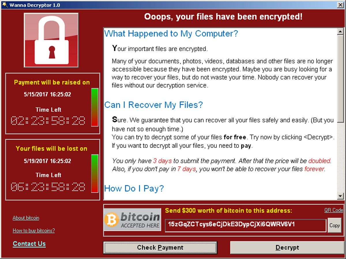 pedido de rescate ransomware